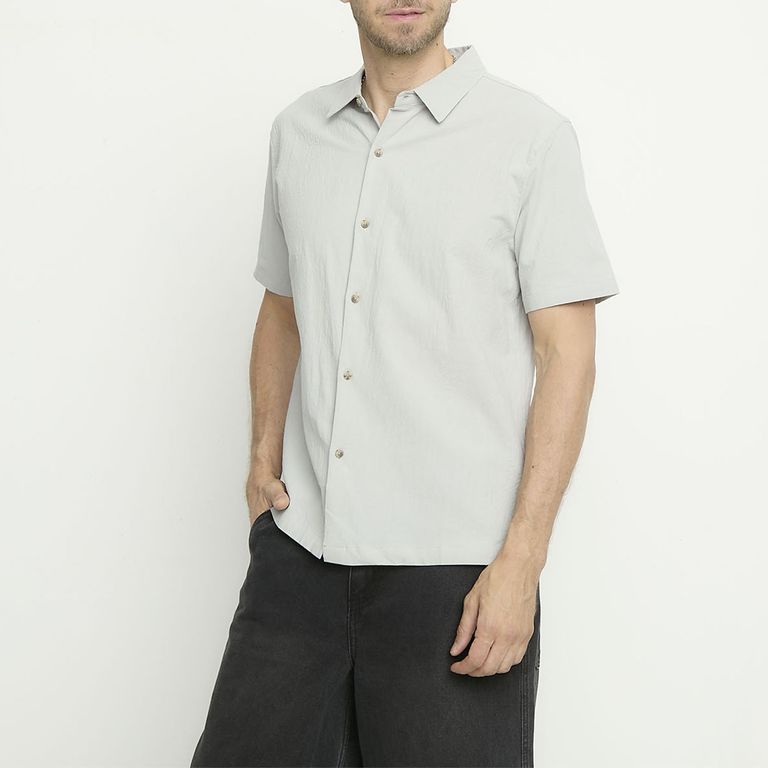 Camisa Manga Corta Algodón Hombre