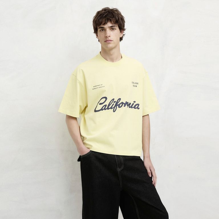 Polera Manga Corta Oversize Hombre