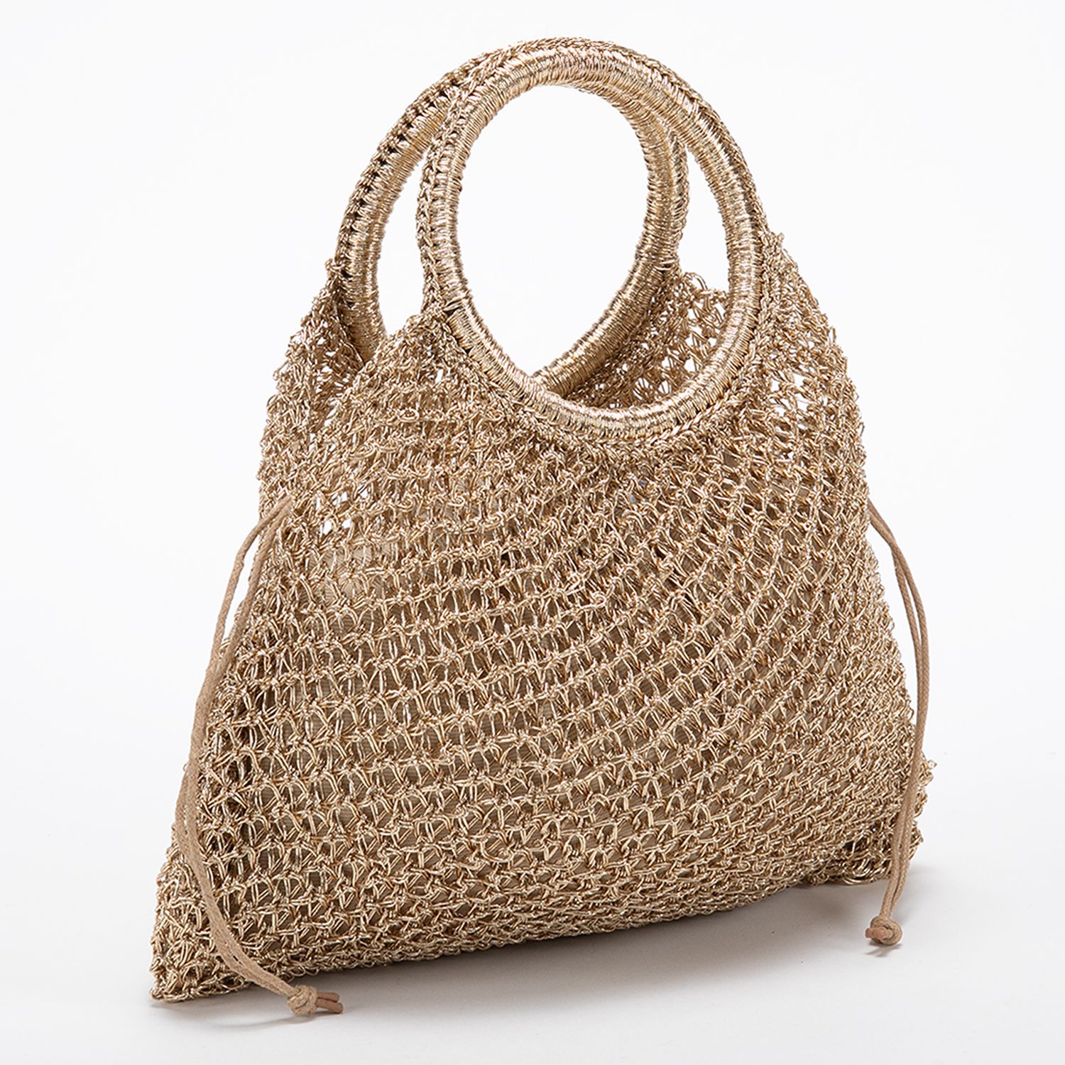 PAULA MEKIS X BASEMENT - Cartera dorada $24.990