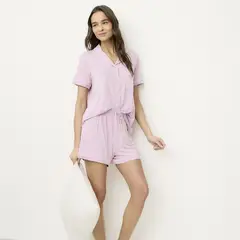 BENETTON - Pijama Camisero Mujer Bamboo
