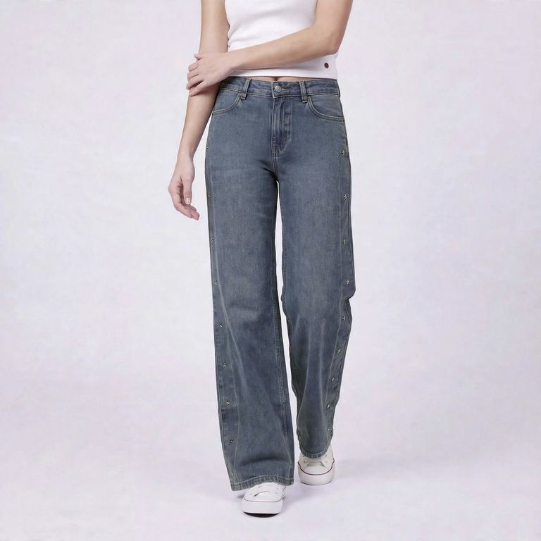 Jeans Wide Leg Niña