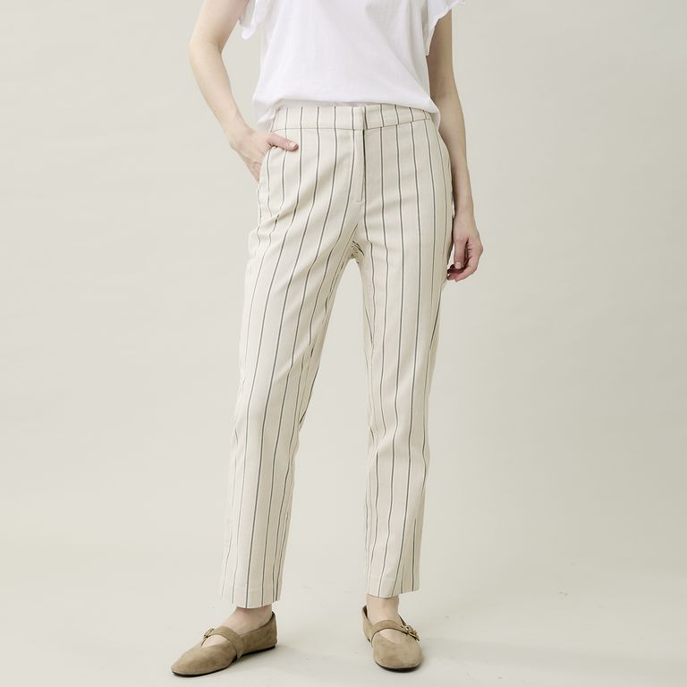 Pantalón Viscosa Straight Tiro Alto Mujer