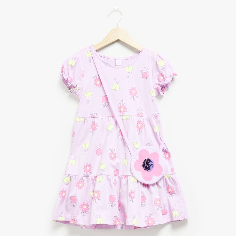 Vestido Niña Con Cartera