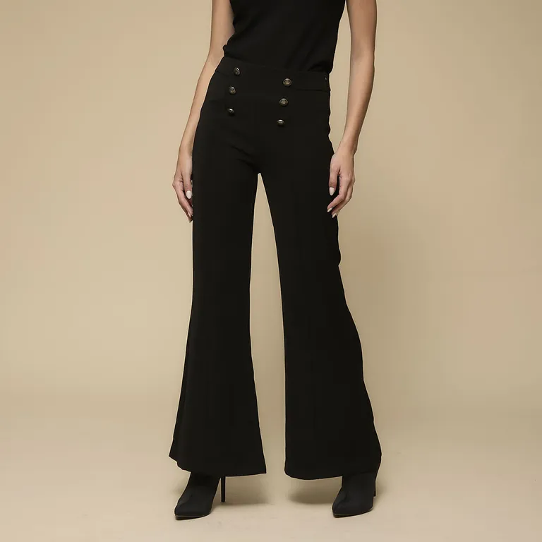 Pantalón Flare Tiro Alto Mujer