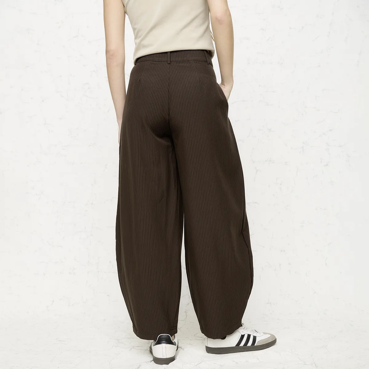 AMERICANINO - Pantalón Baggy Tiro Medio Mujer Americanino