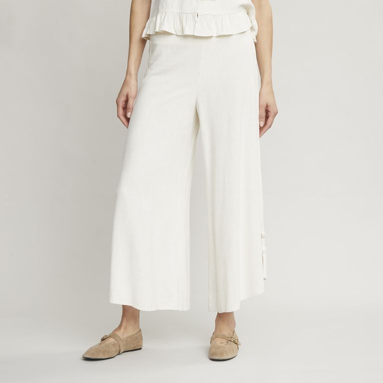 Pantalón Flare Tiro Alto Mujer