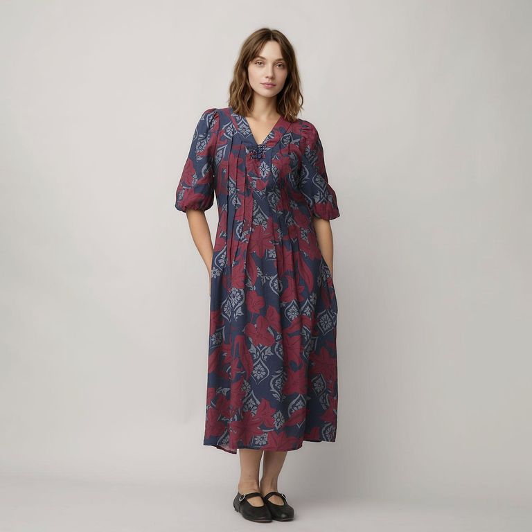 Vestido Maxi Viscosa Mujer