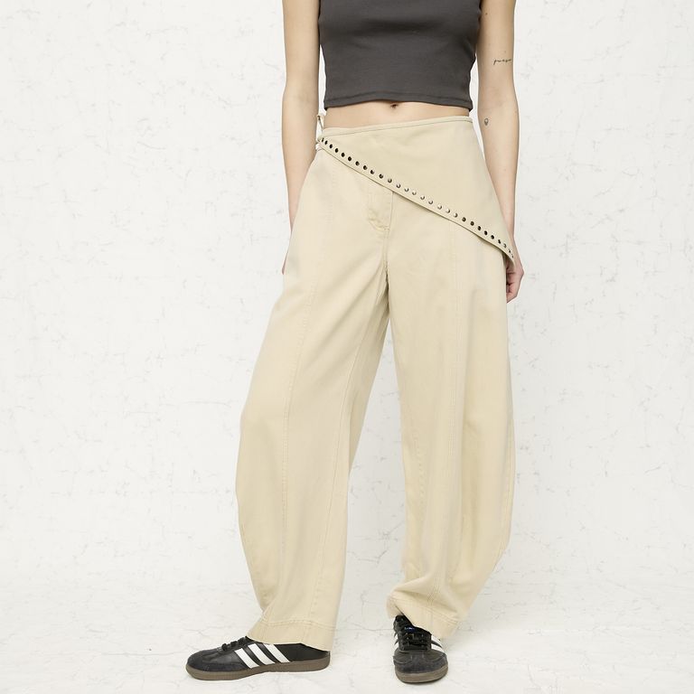 Pantalón Baggy Tiro Medio Mujer