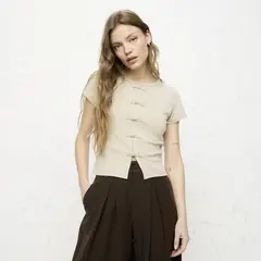 AMERICANINO - Polera Manga Corta Mujer