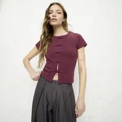 AMERICANINO - Polera Manga Corta Mujer