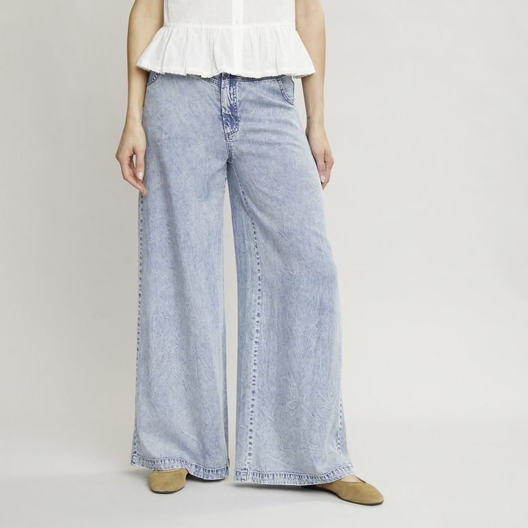 Pantalón Flare Tiro Alto Mujer
