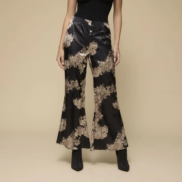Pantalón Flare Tiro Medio Mujer Americanino