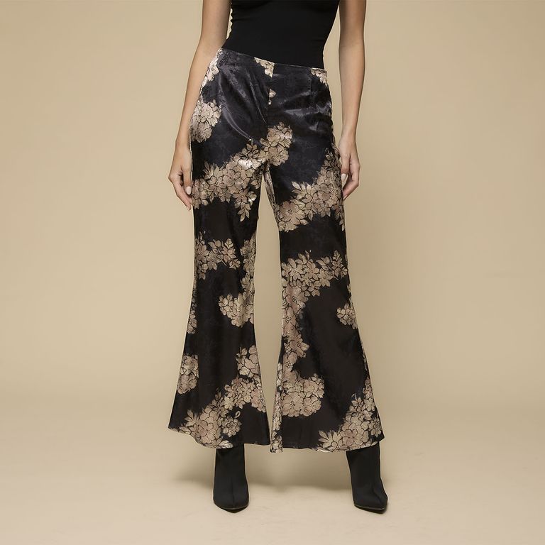 Pantalón Flare Tiro Medio Mujer Americanino