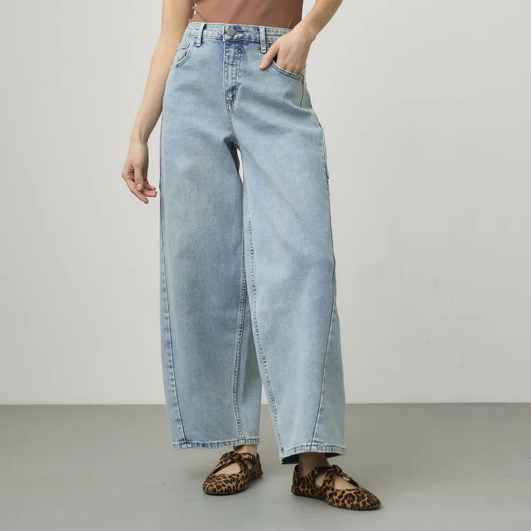 Jeans Balloon Tiro Alto Mujer