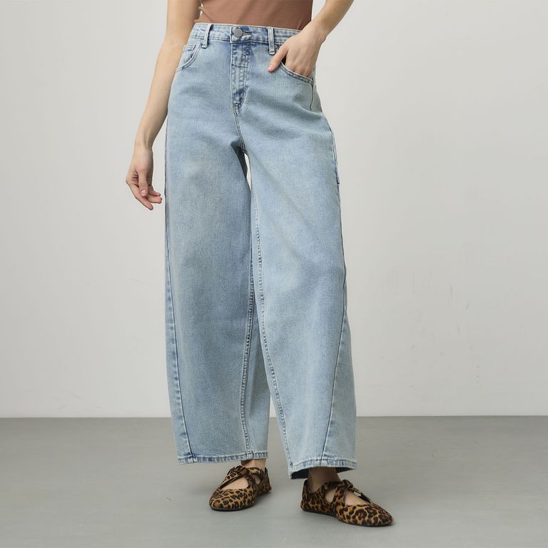 Jeans Balloon Tiro Alto Mujer