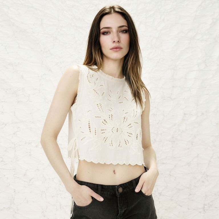 Blusa Bordados Mujer