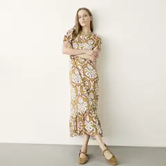 BASEMENT - Vestido Camisero Estampado Mujer