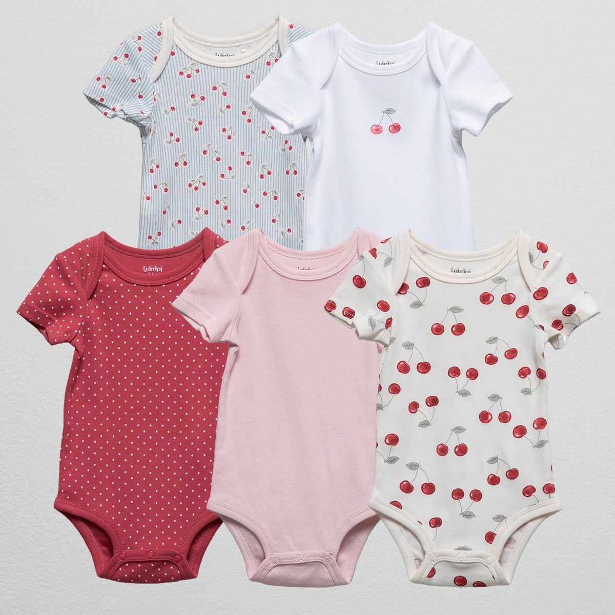 YAMP - Pack De 5 Bodys Bebé Niña Yamp