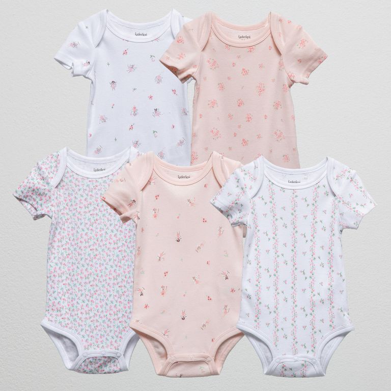 Pack De 5 Bodys Bebé Niña