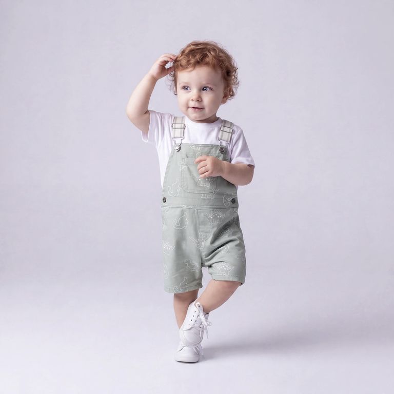 Conjunto Jardinera Más Polera Bebé
