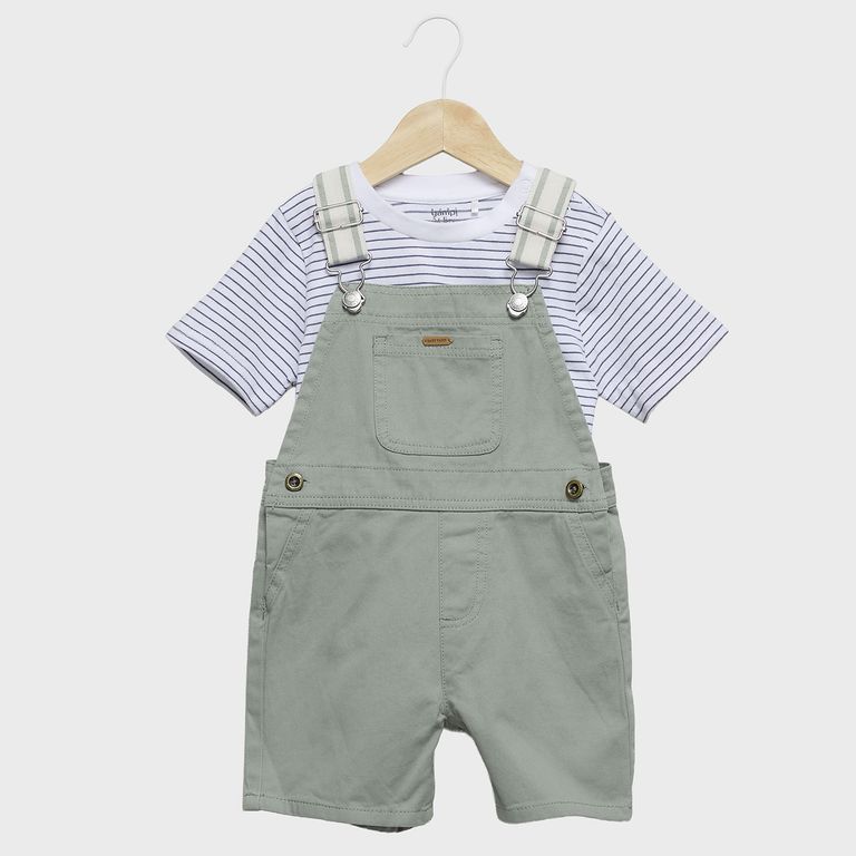 Conjunto Jardinera Más Polera Bebé