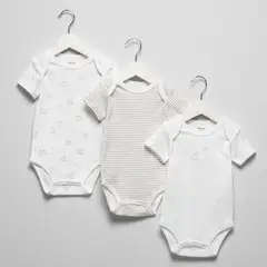 YAMP - Pack De 3 Bodys Manga Corta Bebé Niño