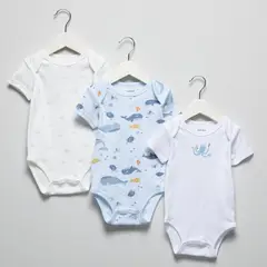 YAMP - Pack De 3 Bodys Manga Corta Bebé Niño