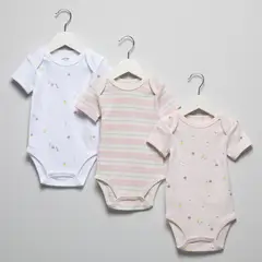 YAMP - Pack De 3 Bodys Manga Corta Bebé Niña