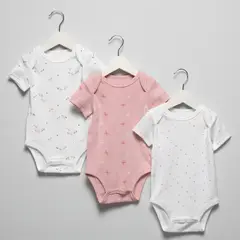 YAMP - Pack De 3 Bodys Manga Corta Bebé Niña