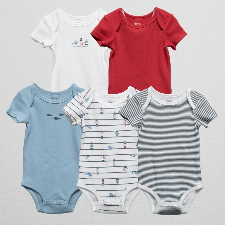 Pack De 5 Bodys Bebé Niño