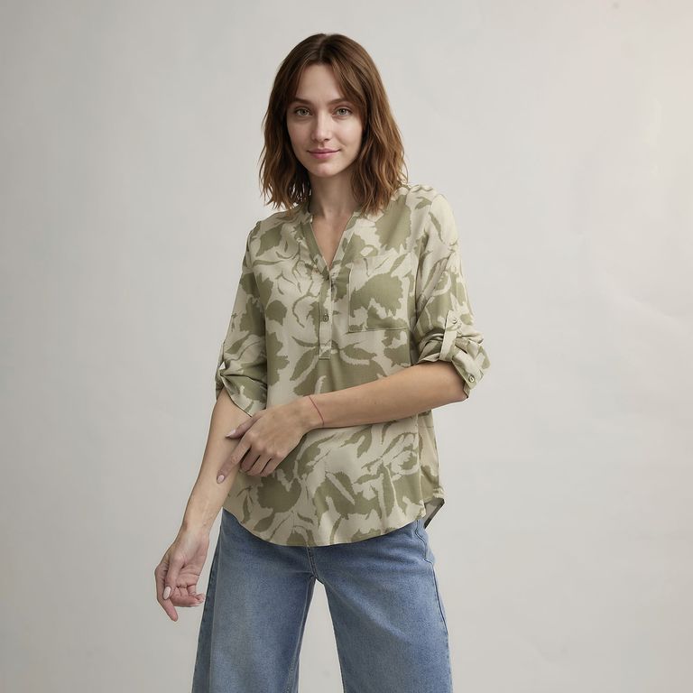 Blusa Manga 3/4 Mujer