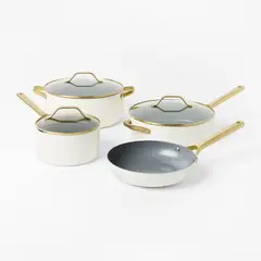 FIGMINT - Batería De Cocina Antiadherente 7 Piezas