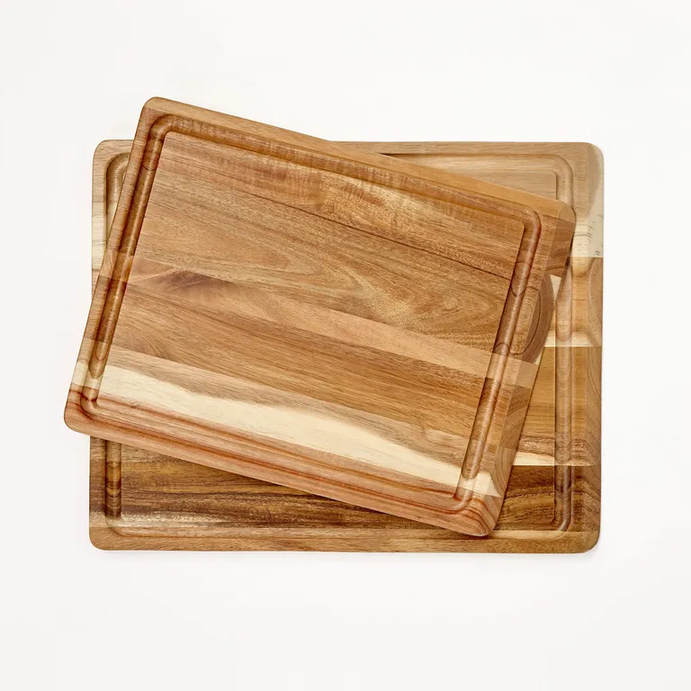 Set 2 Tablas de Cortar Madera Acacia