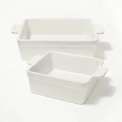 FIGMINT - Set 2 Fuentes de Horno Refractarias Bandejas Cerámica