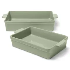 FIGMINT - Set 2 Fuentes de Horno Refractarias Bandejas Cerámica