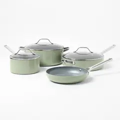 FIGMINT - Batería De Cocina Antiadherente 7 Piezas