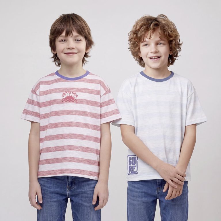 Pack 2 Poleras Manga Corta Niño