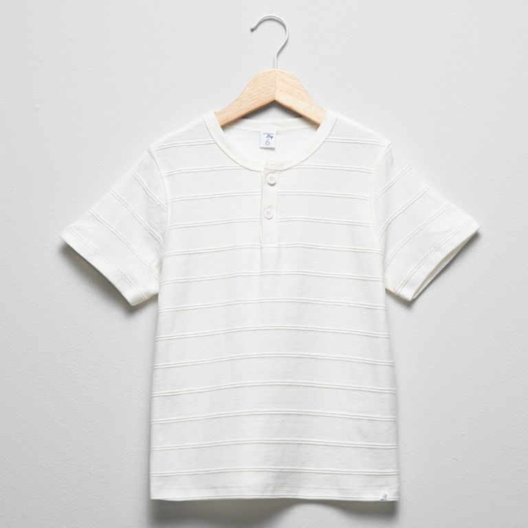 Polera Manga Corta Rayas Niño