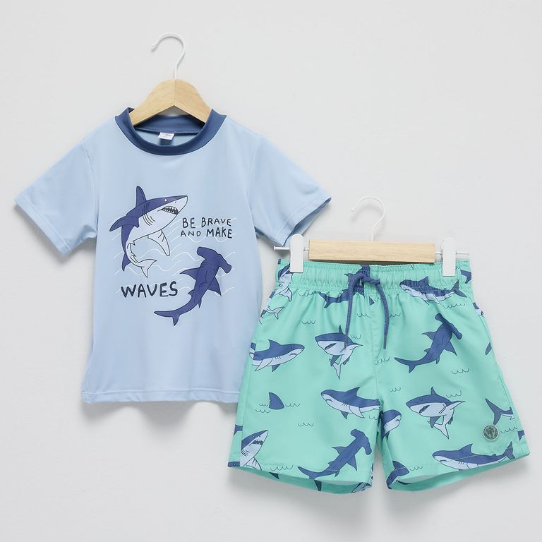 Set Traje Baño + Polera Niño