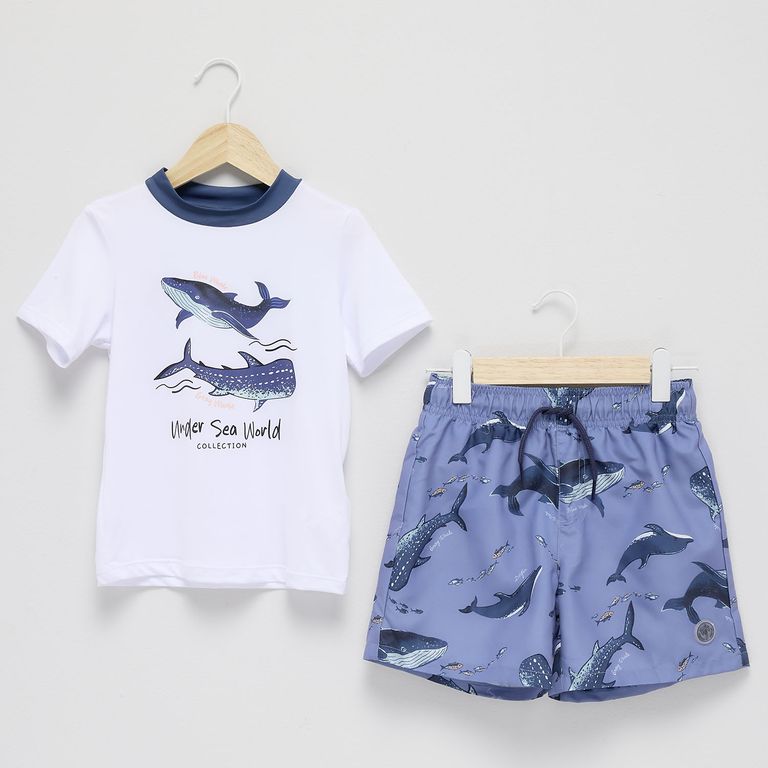 Set Traje Baño + Polera Niño