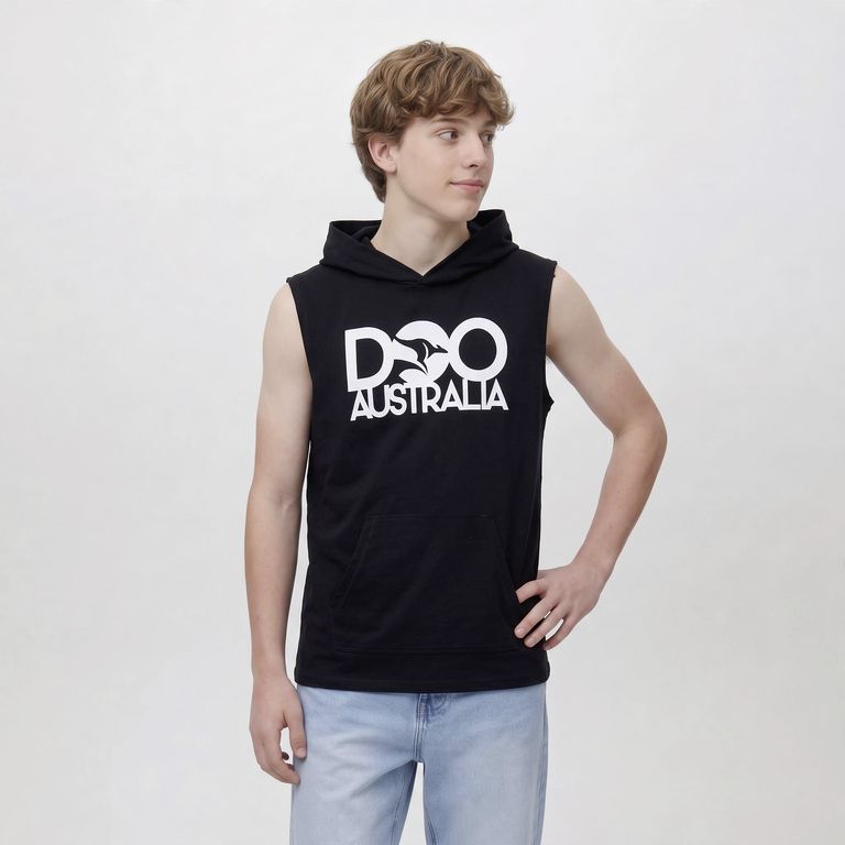 Polera Sin Mangas Niño Con Gorro