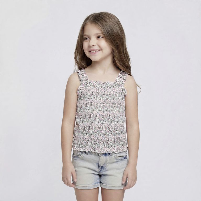Polera Panal Sin Manga Niña