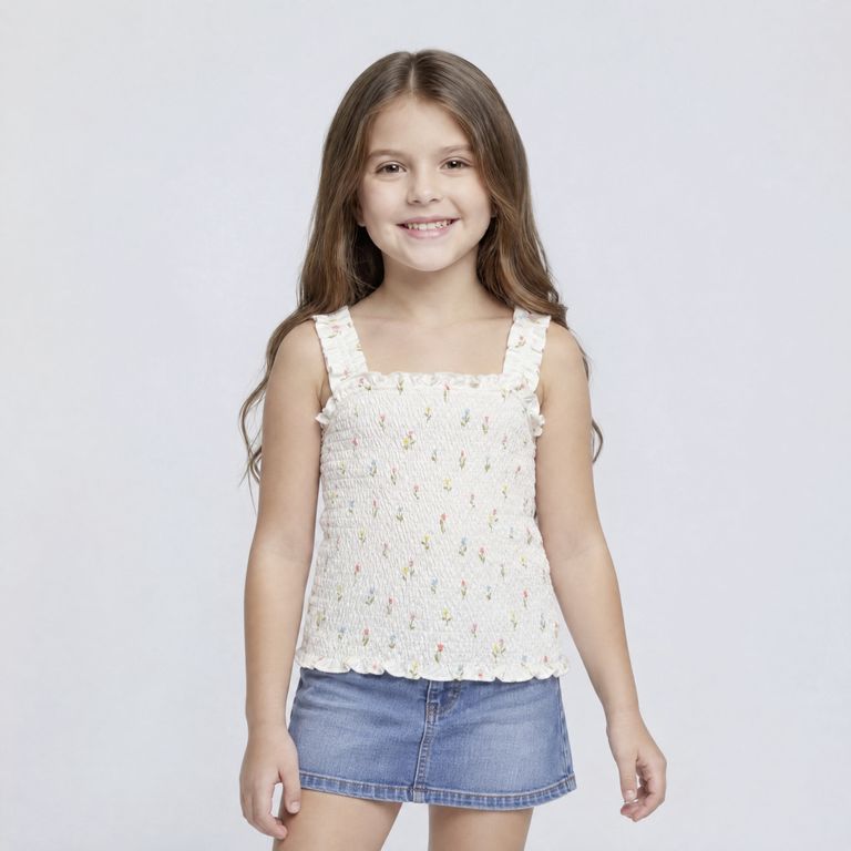 Polera Panal Sin Manga Niña