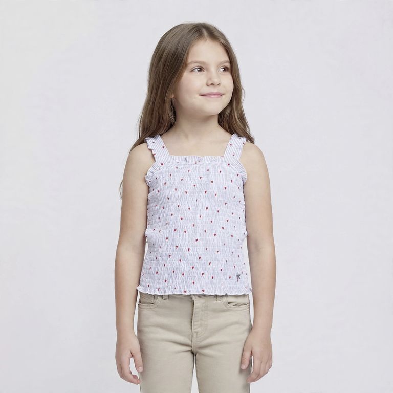 Polera Panal Sin Manga Niña