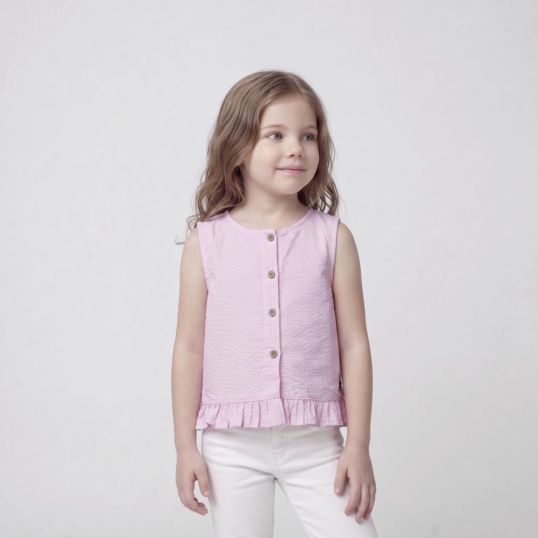 Blusa Manga Corta Niña