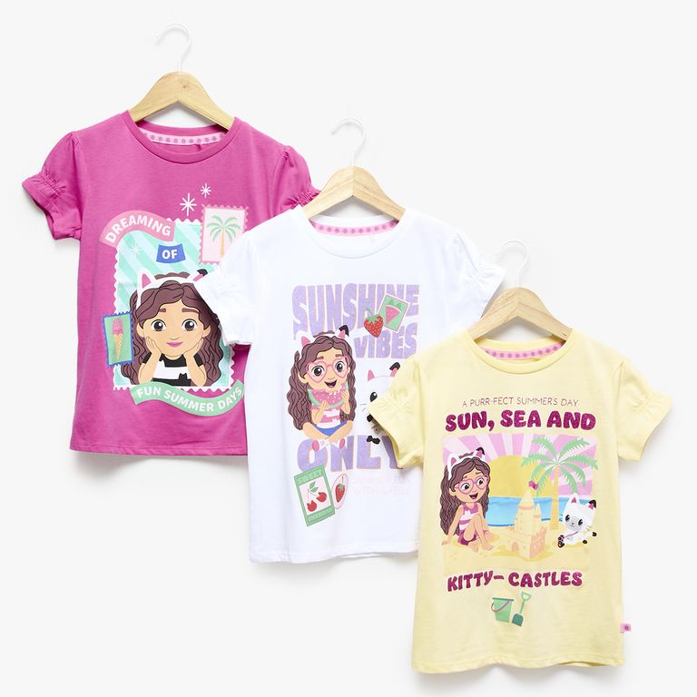 Pack De 3 Poleras Manga Corta Niña