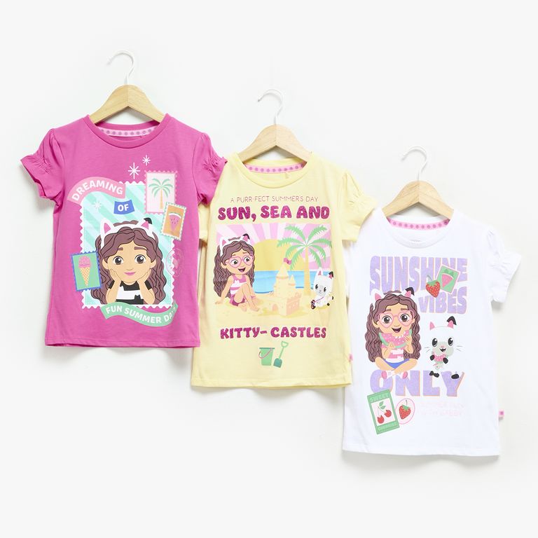 Pack De 3 Poleras Manga Corta Niña