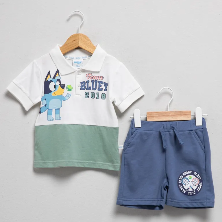 Conjunto Polera Más Short Bebé Niño