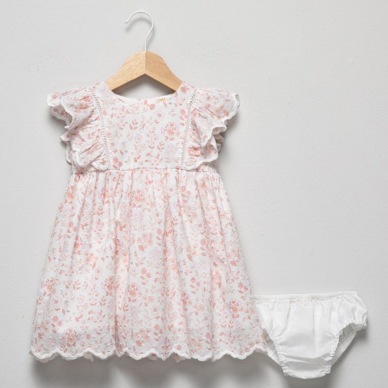 Vestido Manga Corta Bebé Niña