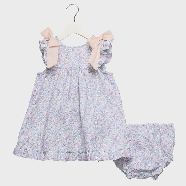 Conjunto Vestido Más Calzón Bebé Niña